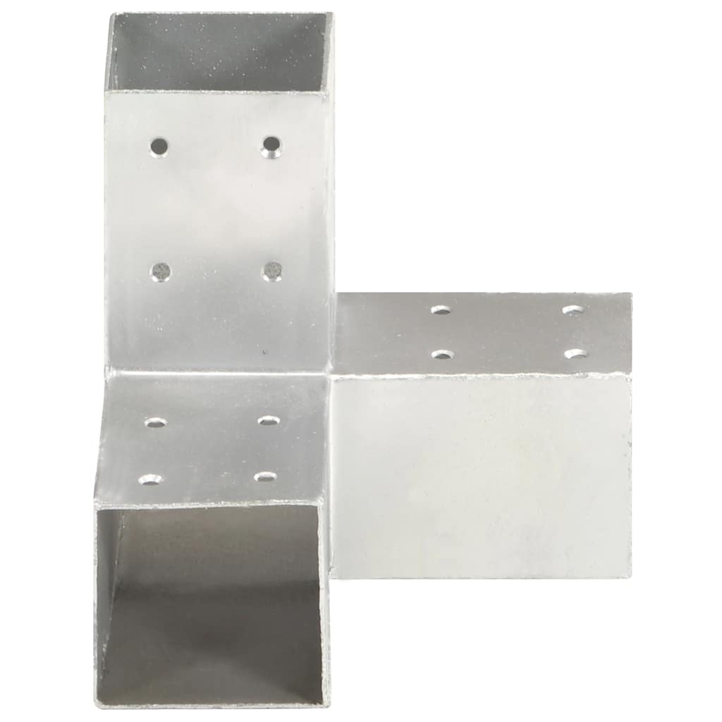 stolpebeslag Y-form 4 stk. 71x71 mm galvaniseret metal