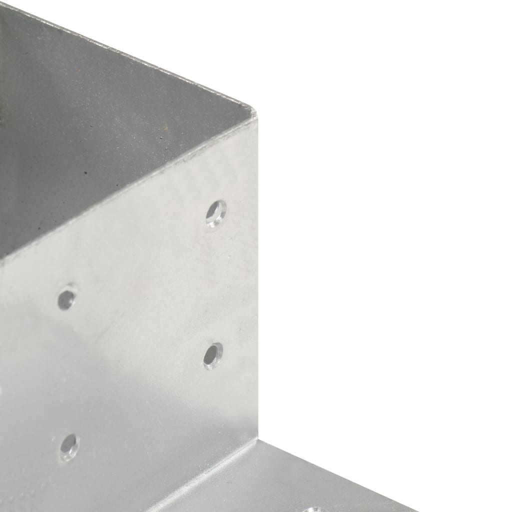 stolpebeslag L-form 81x81 mm galvaniseret metal