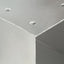 stolpebeslag X-form 81x81 mm galvaniseret metal