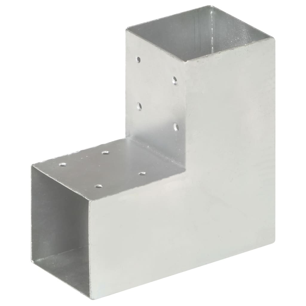 stolpebeslag L-form 4 stk. 91x91 mm galvaniseret metal