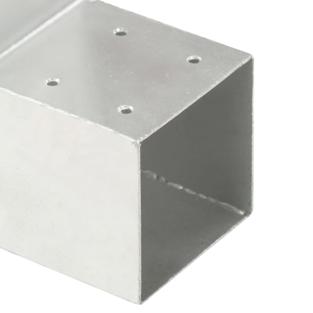 stolpebeslag L-form 4 stk. 91x91 mm galvaniseret metal