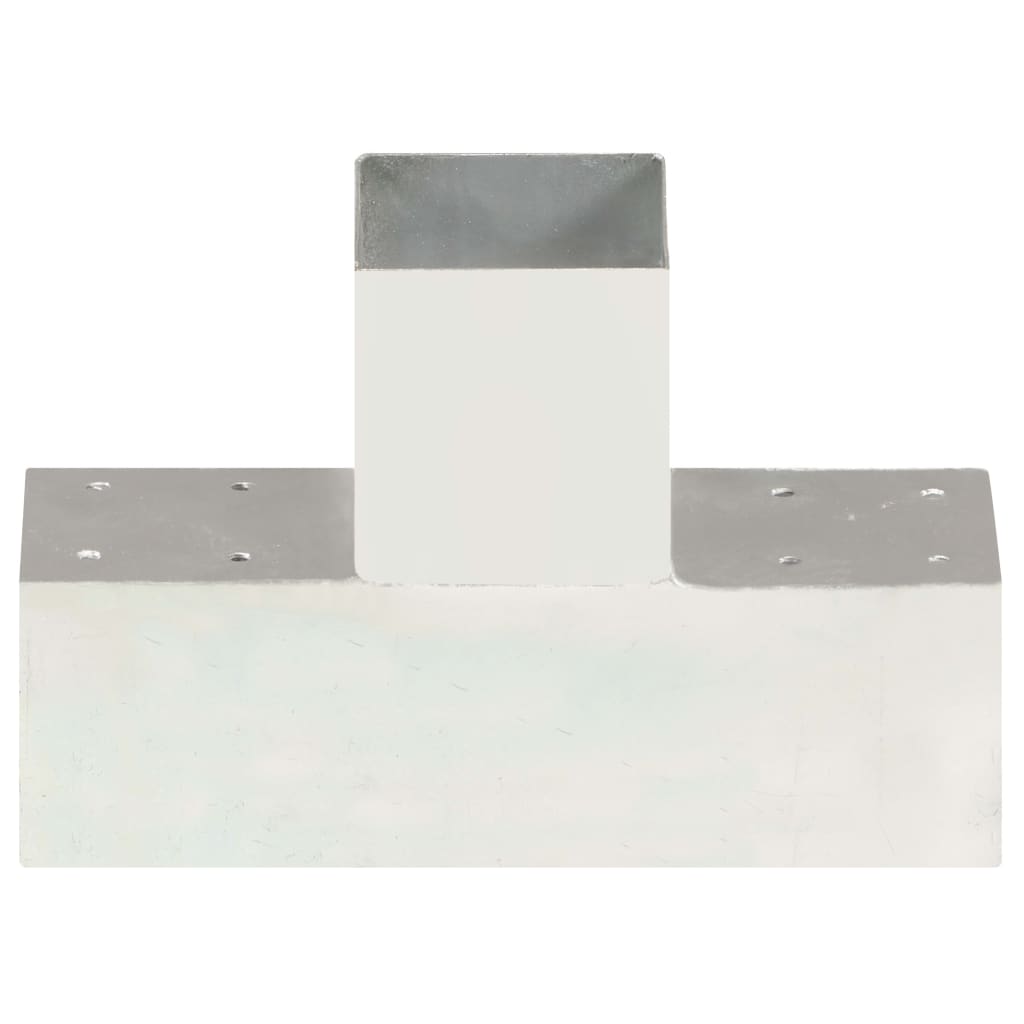 stolpebeslag T-form 4 stk. 91x91 mm galvaniseret metal