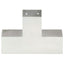 stolpebeslag X-form 91x91 mm galvaniseret metal