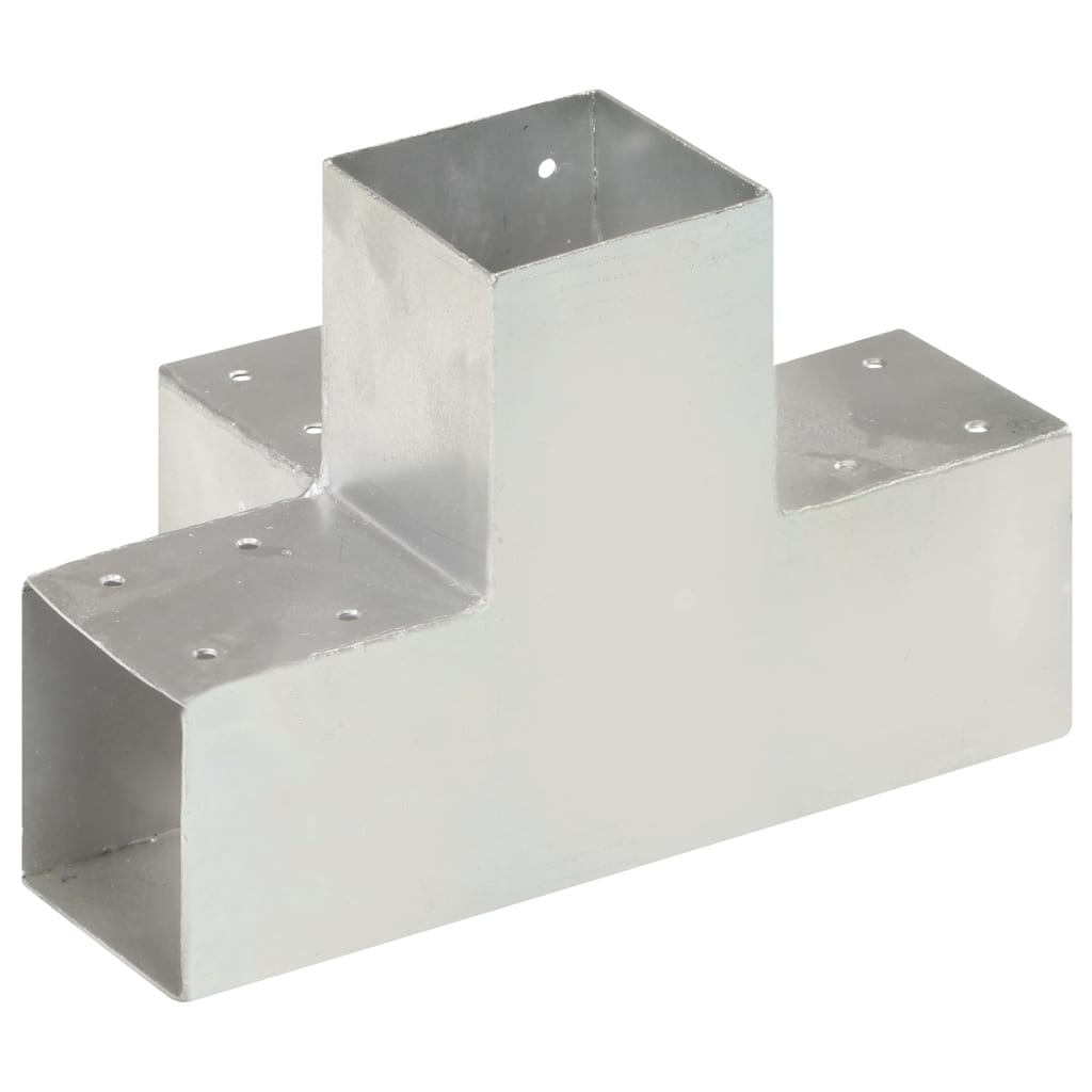 stolpebeslag X-form 4 stk. 91x91 mm galvaniseret metal