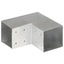 stolpebeslag L-form 101x101 mm galvaniseret metal
