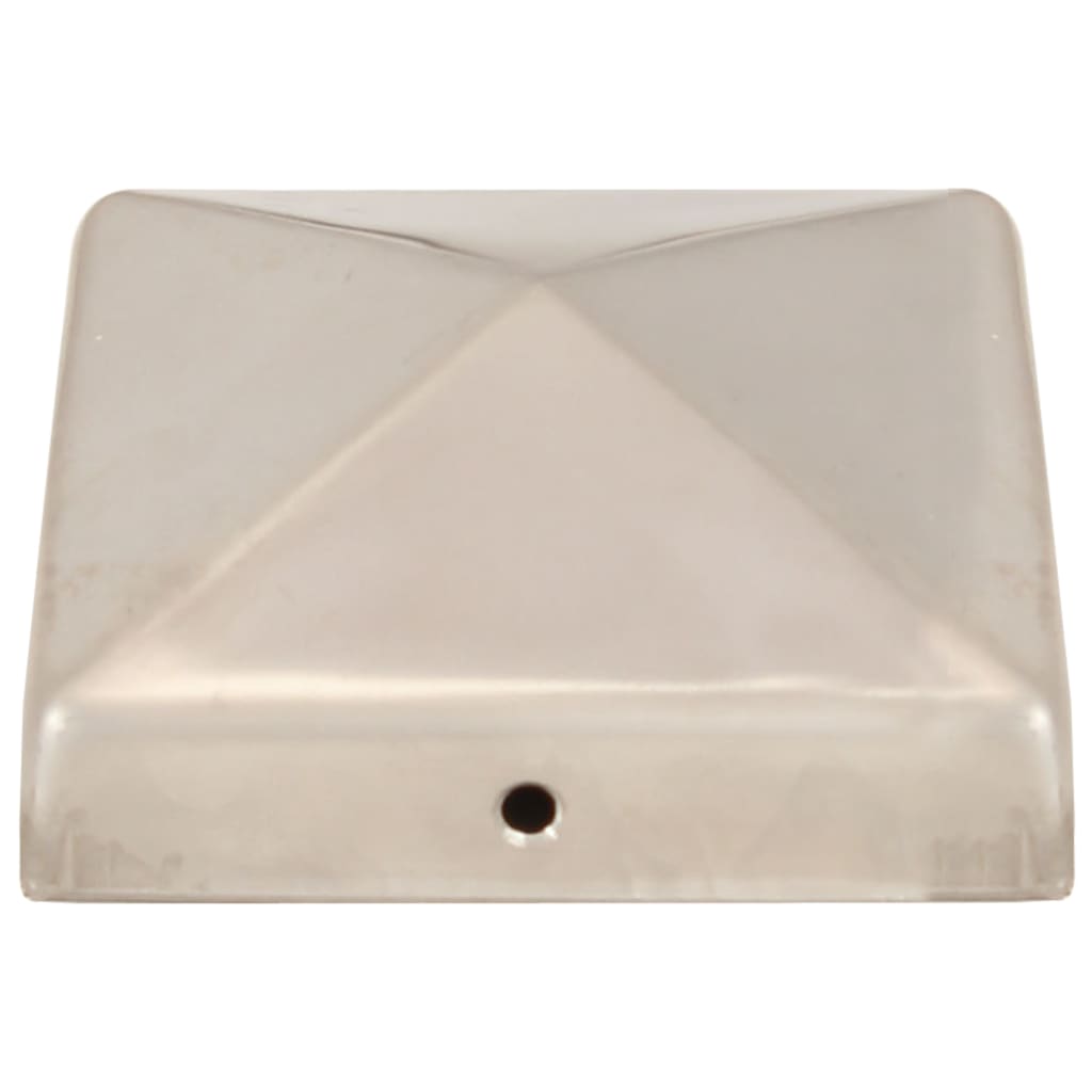 pyramideformet stolpehætte 6 stk. 81x81 mm rustfrit stål