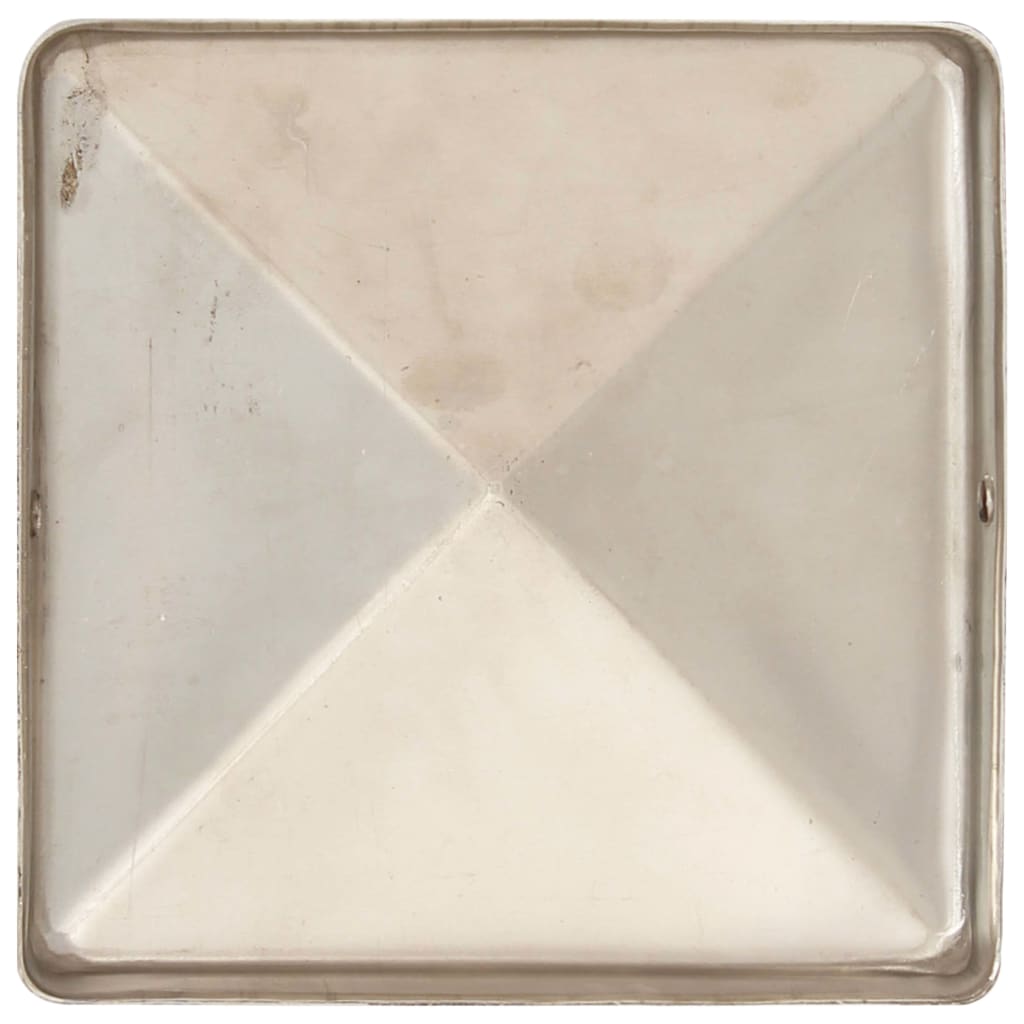 pyramideformet stolpehætte 6 stk. 81x81 mm rustfrit stål