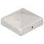 pyramideformede stolpehætter 6 stk. 81x81 mm galvaniseret metal