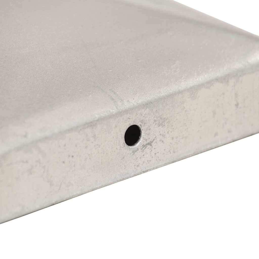 pyramideformede stolpehætter 6 stk. 81x81 mm galvaniseret metal