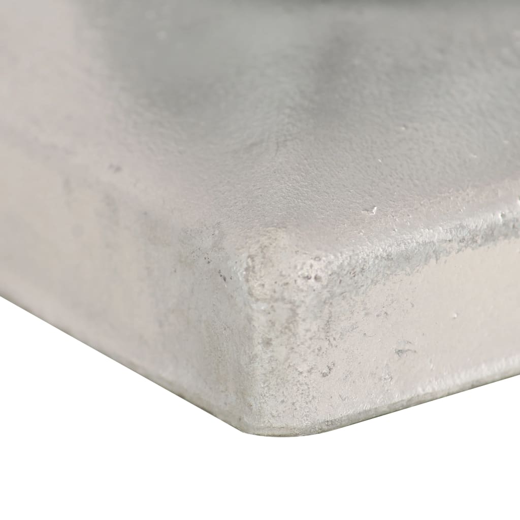 globusformet stolpehætte 6 stk. 101x101 mm galvaniseret metal