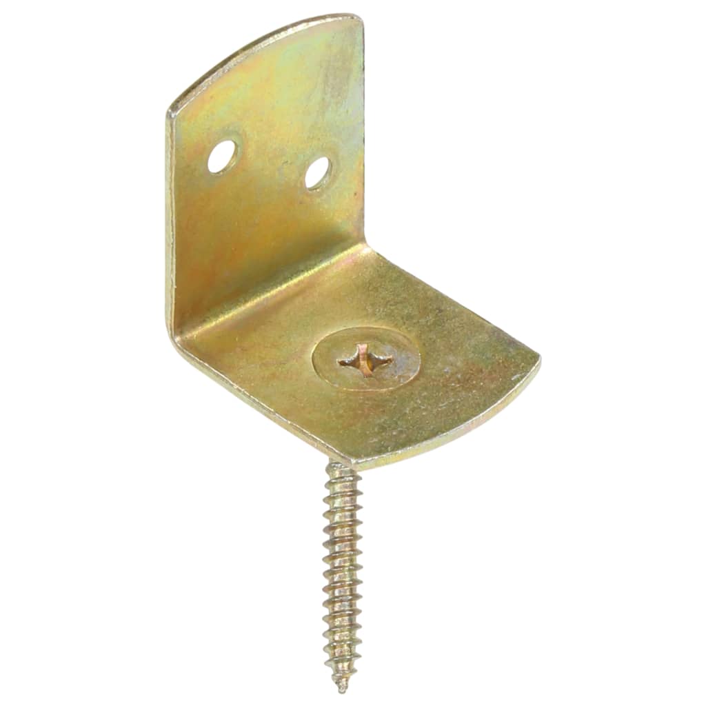 beslag til hegnspanel 24 stk. L-formet galvaniseret metal