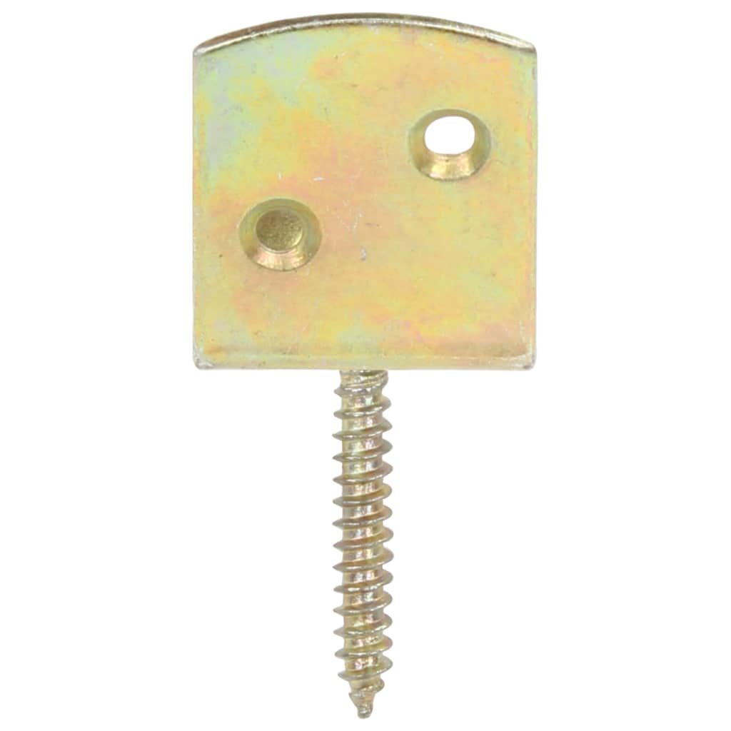beslag til hegnspanel 24 stk. L-formet galvaniseret metal