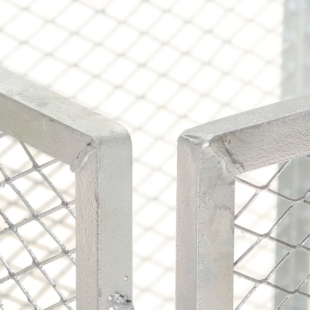 kompostbeholder 85x85x70 cm galvaniseret jern