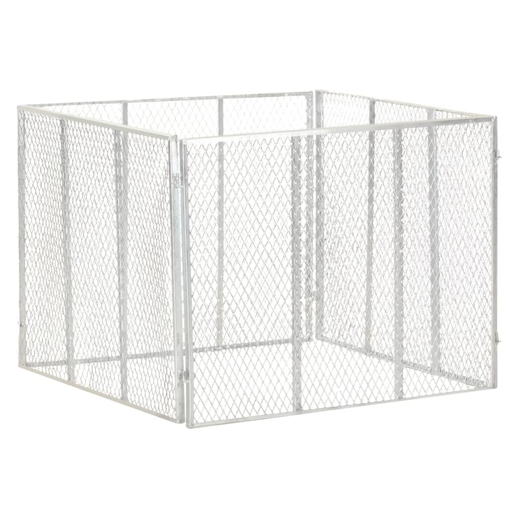 kompostbeholder 100x100x77 cm galvaniseret jern