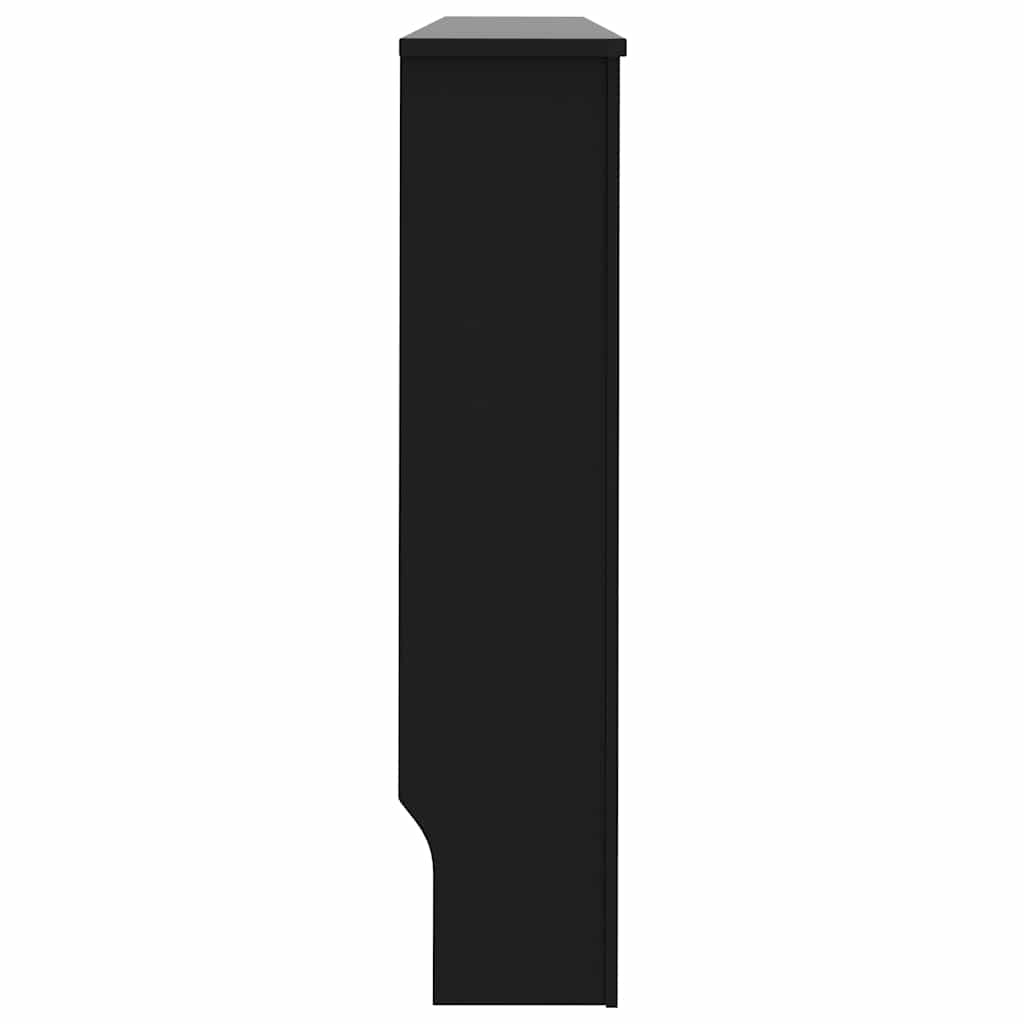 radiatorskjuler 152x19x81,5 cm konstrueret træ sort