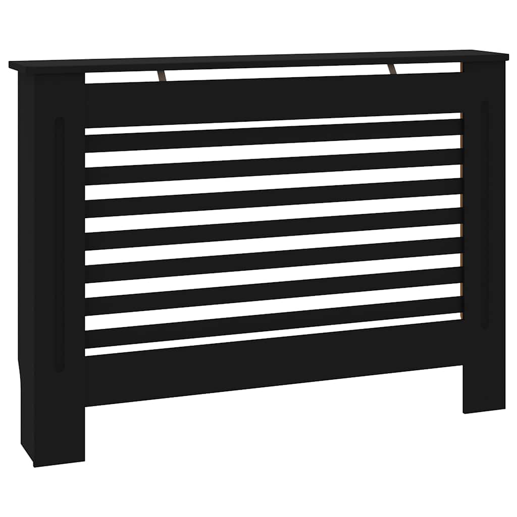 radiatorskjuler 112x19x81,5 cm MDF sort
