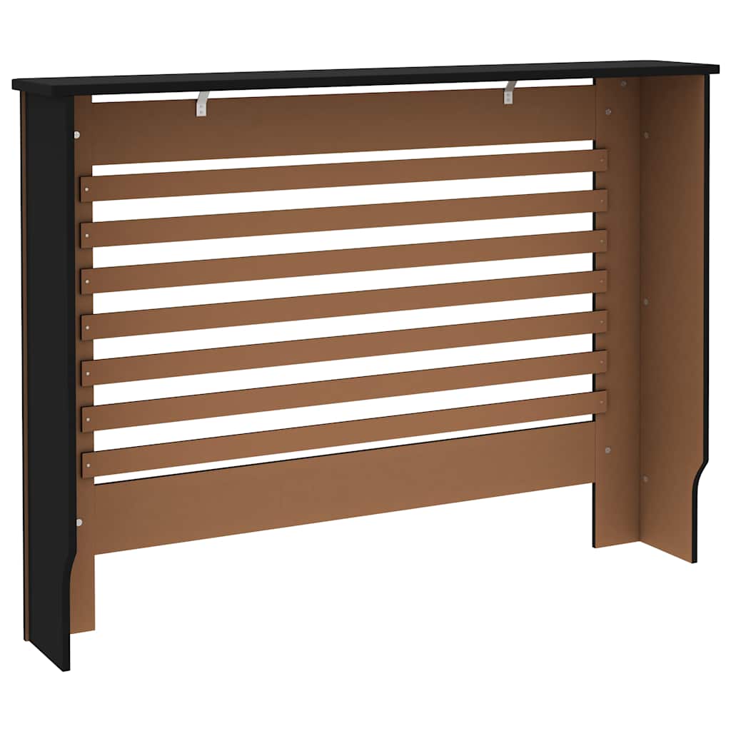 radiatorskjuler 112x19x81,5 cm MDF sort
