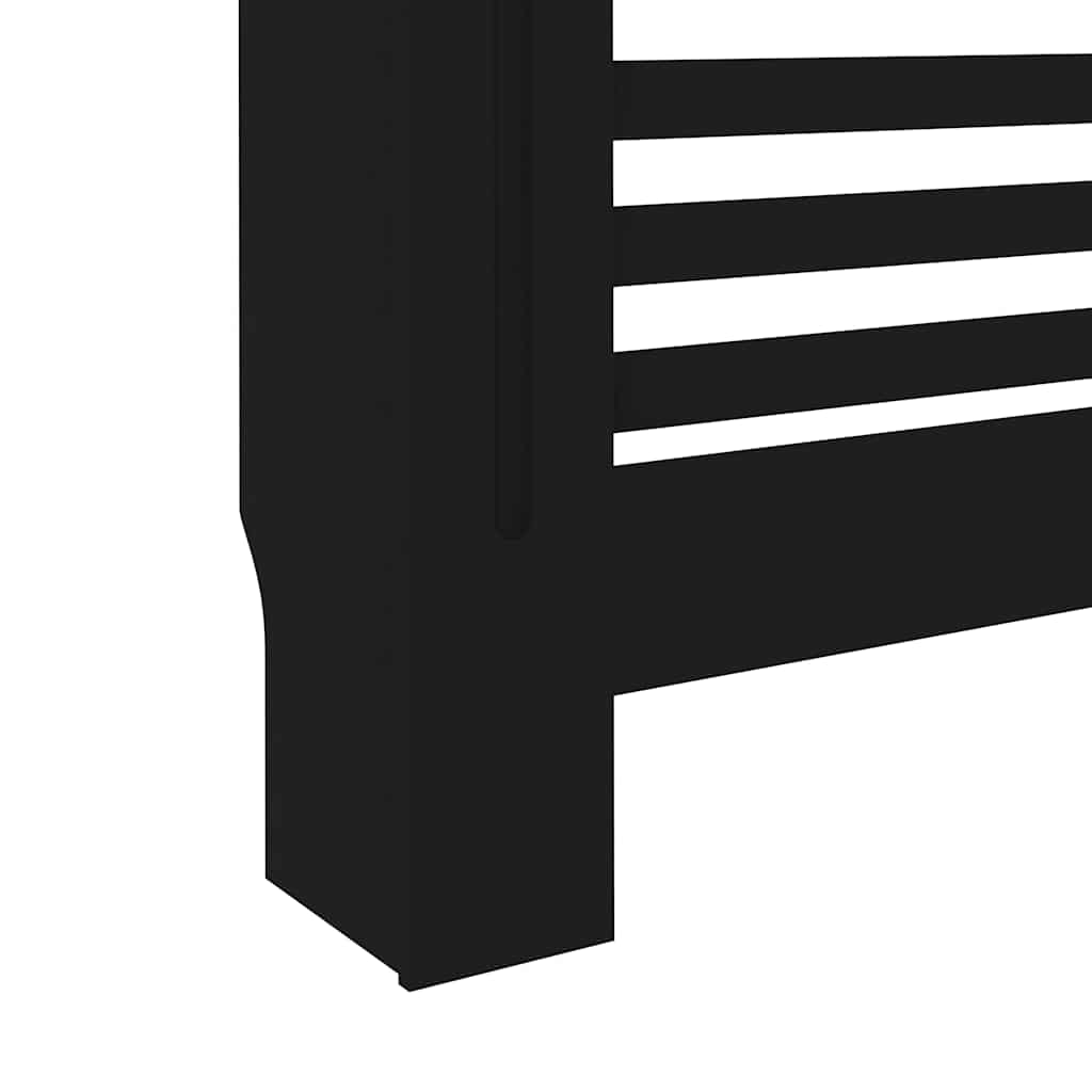 radiatorskjuler 112x19x81,5 cm MDF sort