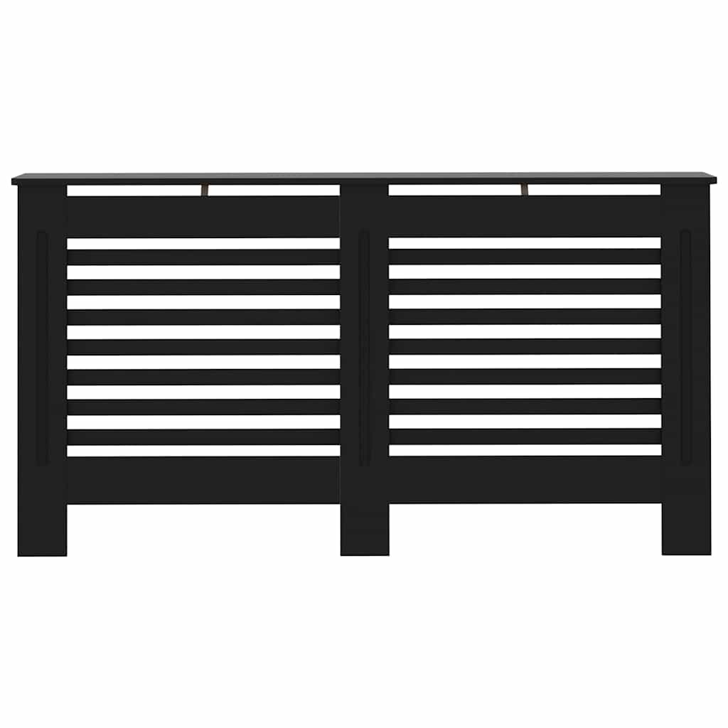 radiatorskjuler 152x19x81,5 cm MDF sort