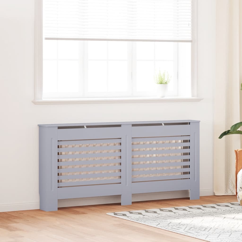 radiatorskjuler 172x19x81,5 cm MDF antracitgrå