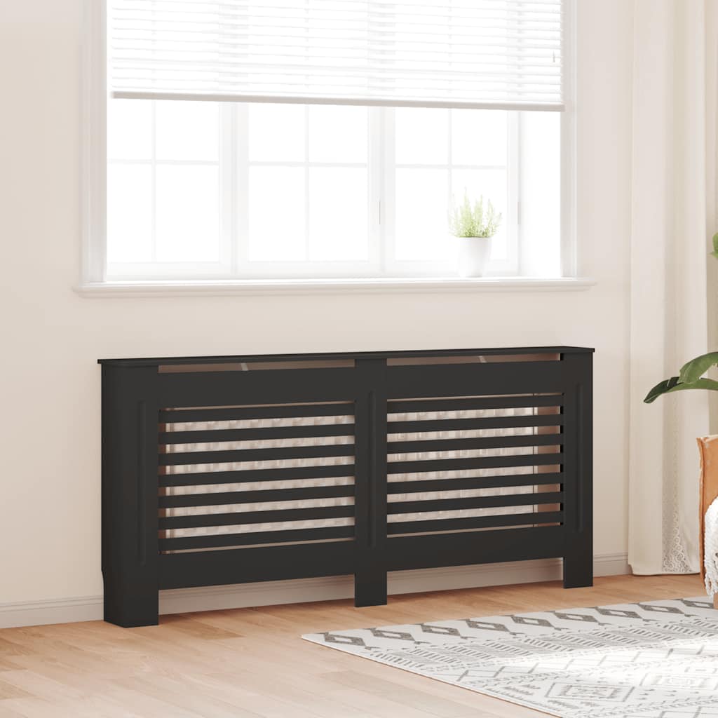 radiatorskjuler 172x19x81,5 cm MDF sort