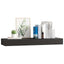 væghylde med skuffe 80x25x8 cm sort