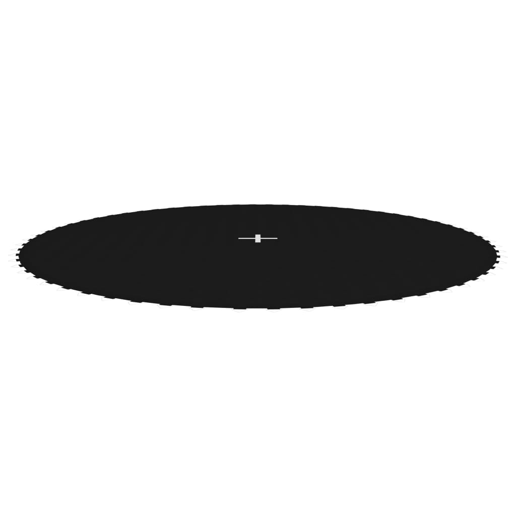 trampolinmåtte til 12 ft/3,66 m rund trampolin stof sort
