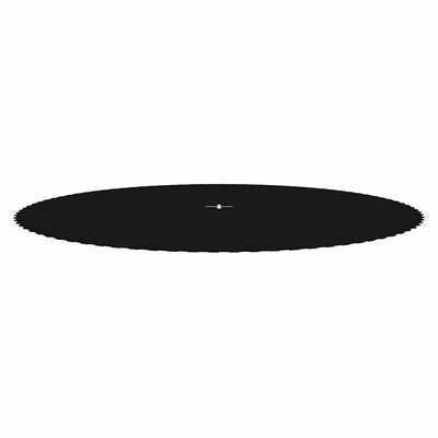 trampolinmåtte til 15 ft/4,57 m rund trampolin stof sort