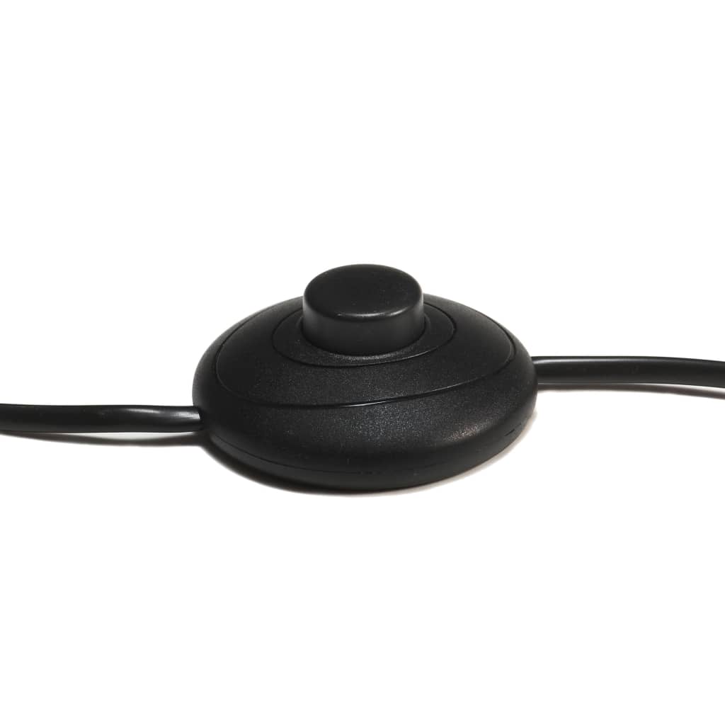 gulvlampe med trefod 141 cm massivt teaktræ sort og guldfarvet