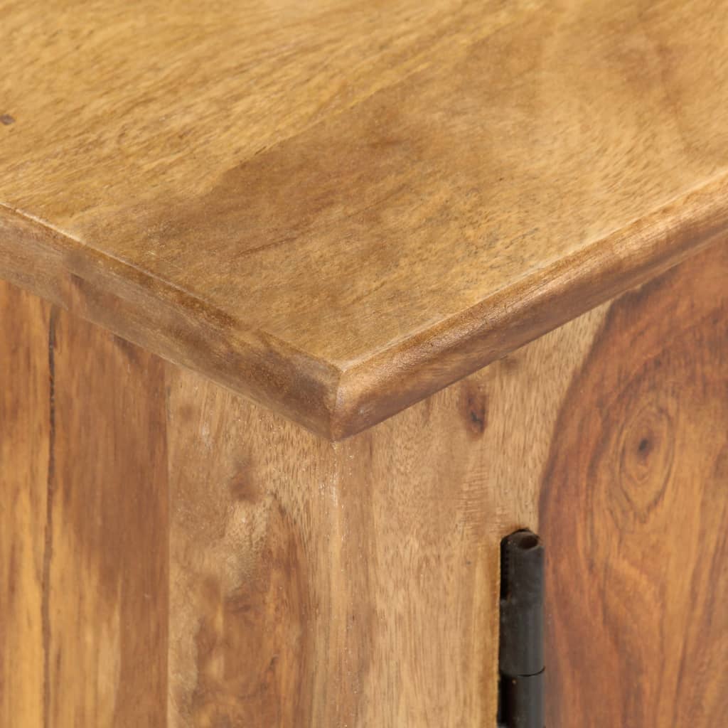 tv-bord 115x30x42 cm massivt teaktræ