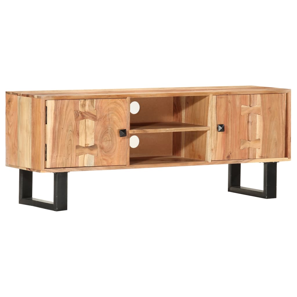tv-skab 118 x 30 x 45 cm massivt akacietræ