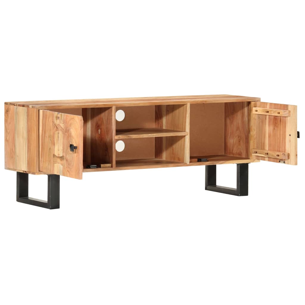 tv-skab 118 x 30 x 45 cm massivt akacietræ