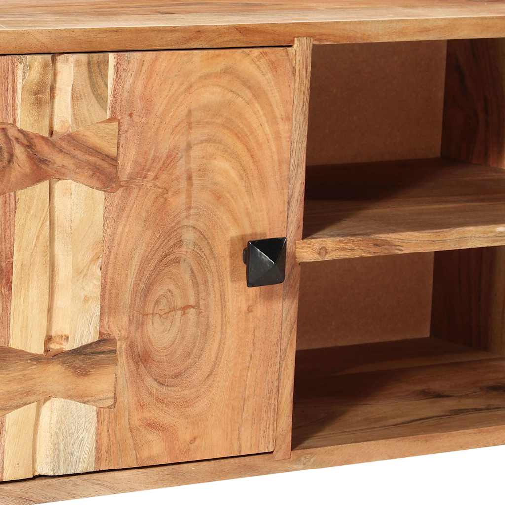 tv-skab 118 x 30 x 45 cm massivt akacietræ