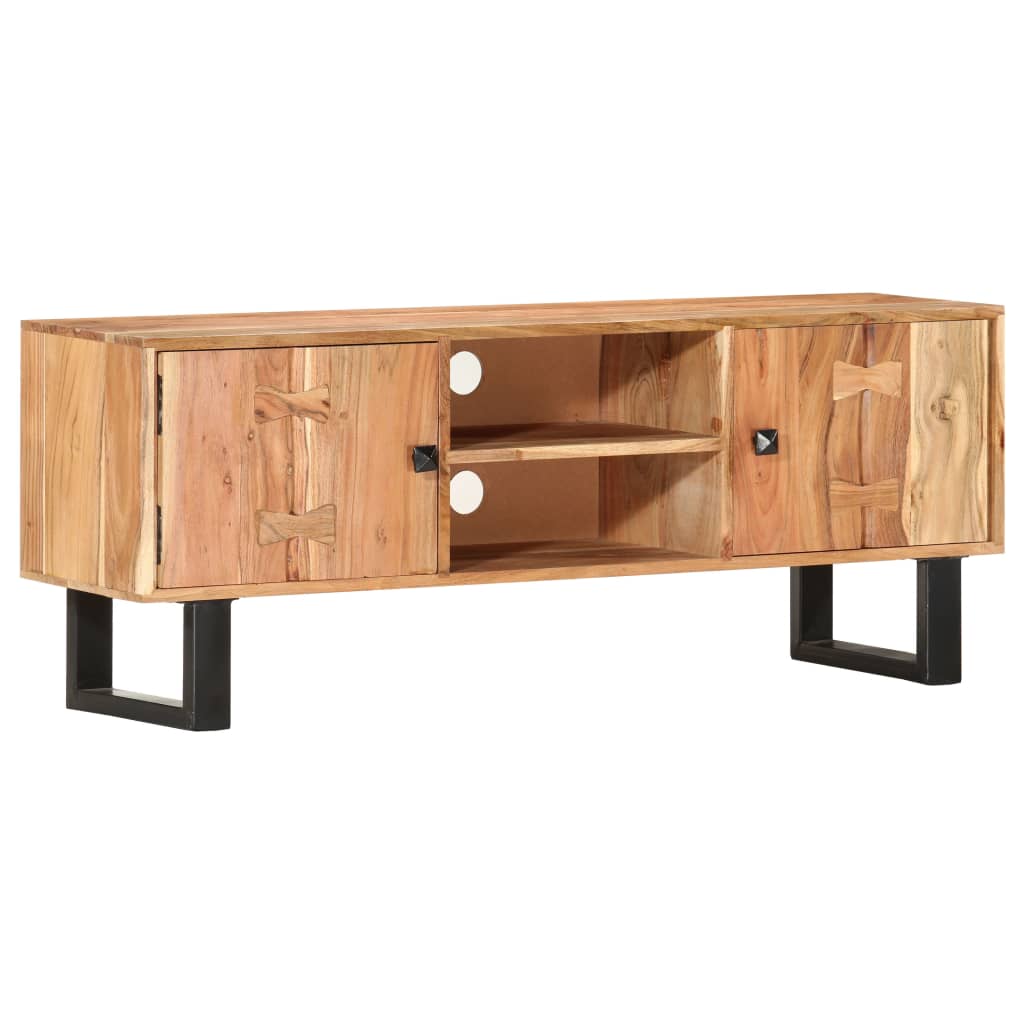 tv-skab 118 x 30 x 45 cm massivt akacietræ