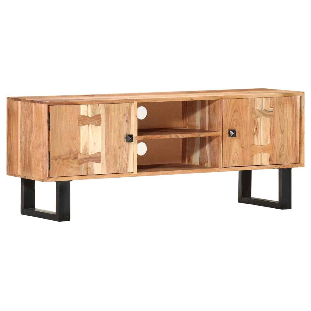 tv-skab 118 x 30 x 45 cm massivt akacietræ