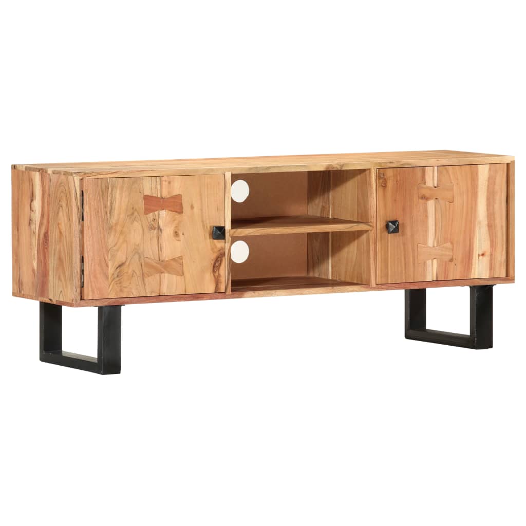 tv-skab 118 x 30 x 45 cm massivt akacietræ