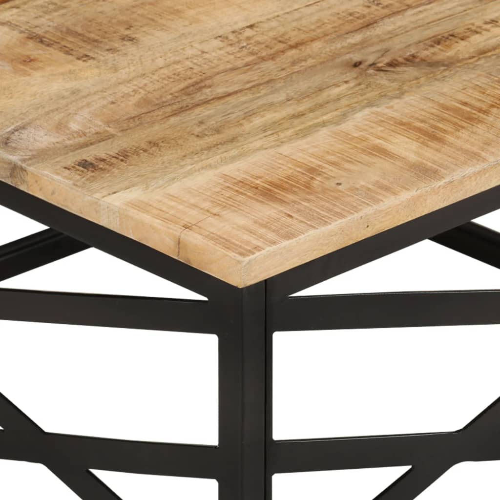 sofabord 68x68x35 cm massivt mangotræ