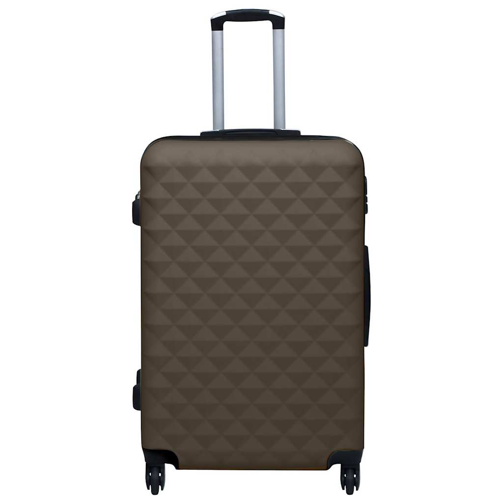 kuffertsæt 3 stk. hardcase ABS brun