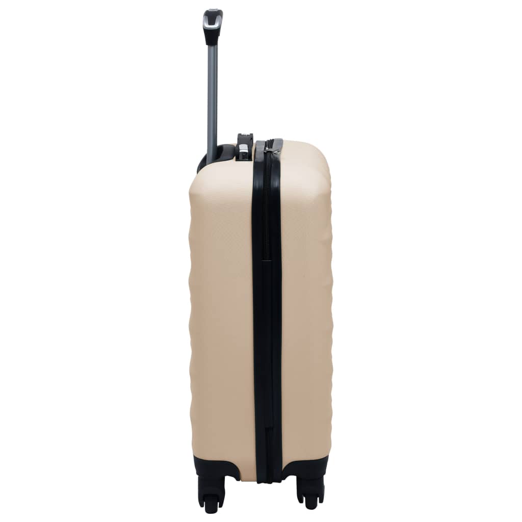 hardcase-kuffert ABS guldfarvet