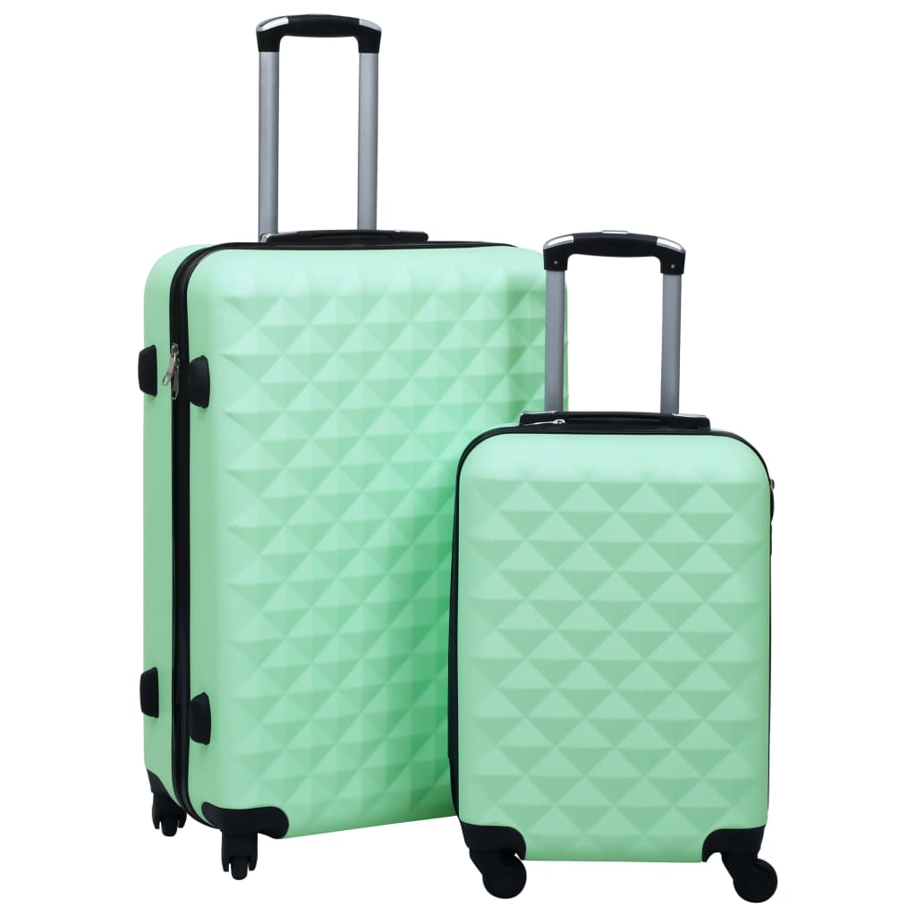 kuffertsæt 2 stk. hardcase ABS mintgrøn