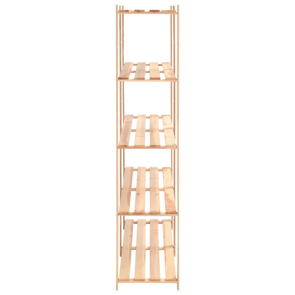 reoler 5 stk. 5 hylder 170x38x170 cm massivt fyrretræ 500 kg
