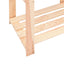 reoler 2 stk. 5 hylder 80x38x170 cm massivt fyrretræ 250 kg