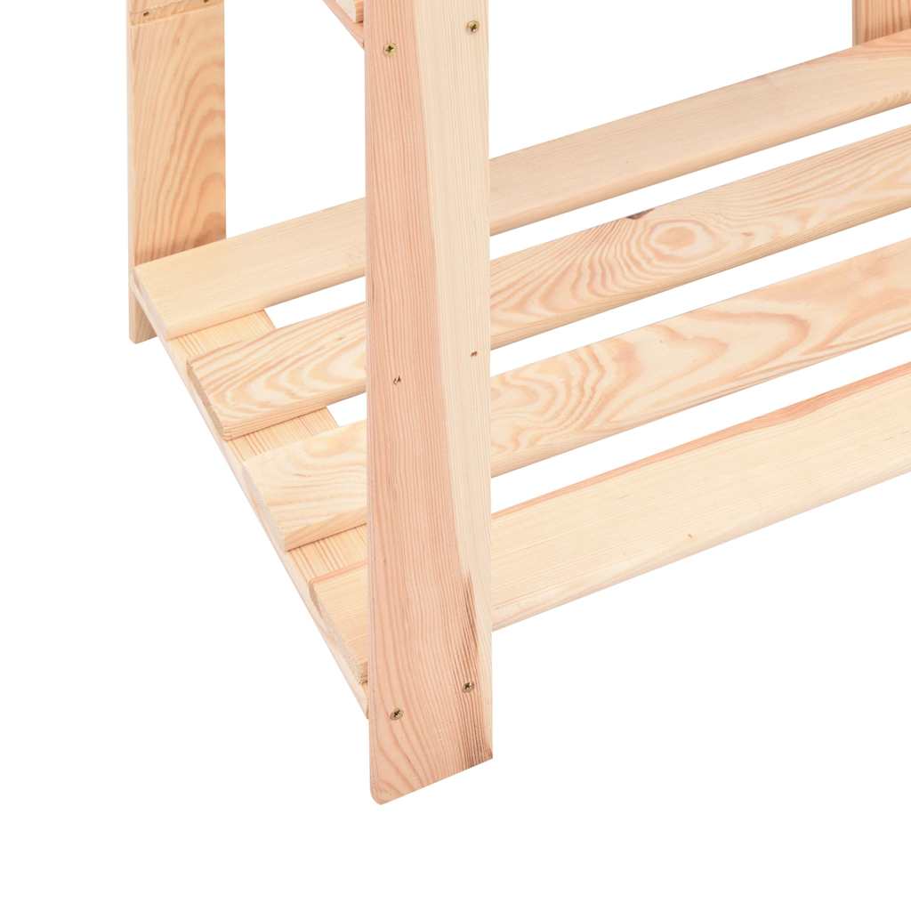 reoler 2 stk. 3 hylder 60x38x90 cm massivt fyrretræ 150 kg