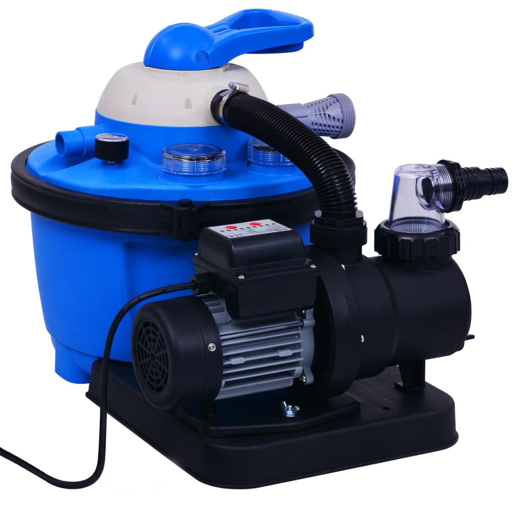 sandfilterpumpe med timer 450 W 25 l