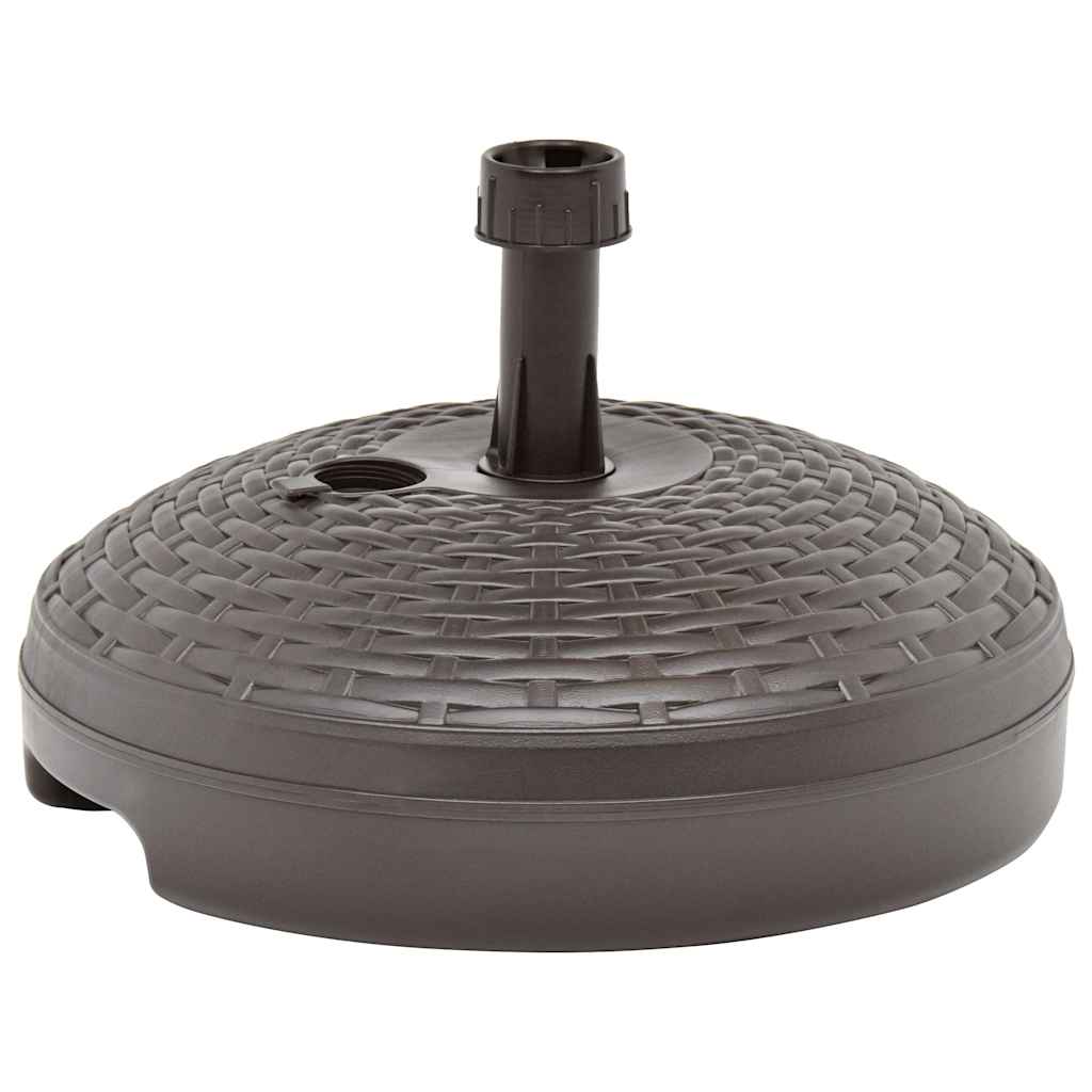 parasolfod 20 l sand- eller vandfyldt plastik rattanlook brun