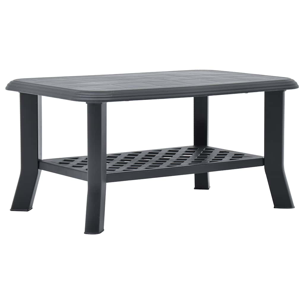 sofabord 90x60x46 cm plastik antracitgrå