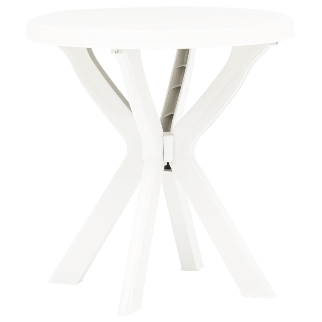 bistrobord Ø70 cm plastik hvid