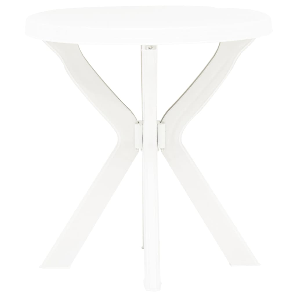 bistrobord Ø70 cm plastik hvid