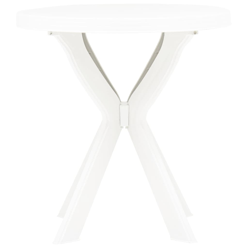 bistrobord Ø70 cm plastik hvid