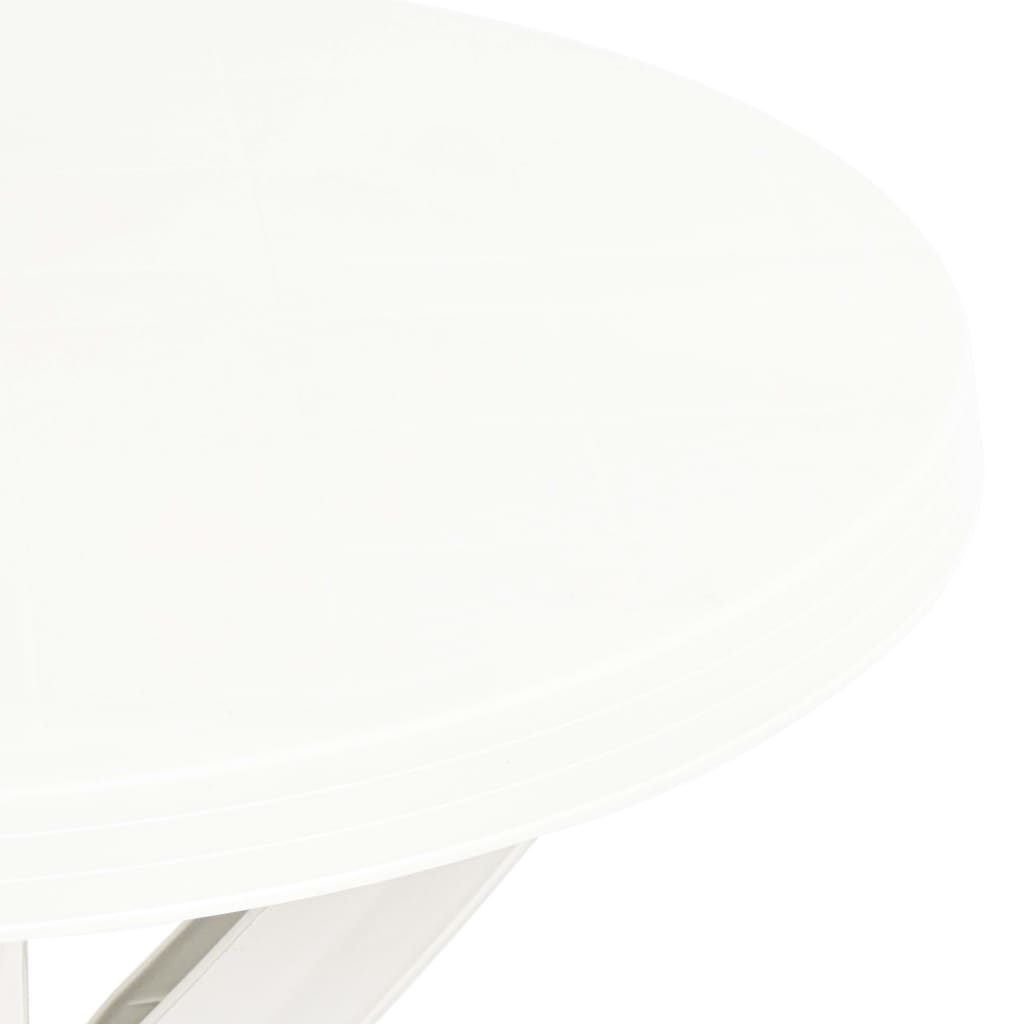 bistrobord Ø70 cm plastik hvid